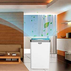 Pure-Wave 45W Air Purifier, True Hepa Filter, Real Time Air Quality Indicators (White)