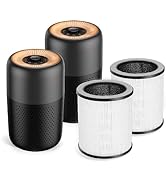 (2 Pack P60 Air Purifier + 2 Pack P60 HEPA Air Filter Combo Purchase), TPLMB Air Purifiers for Be...